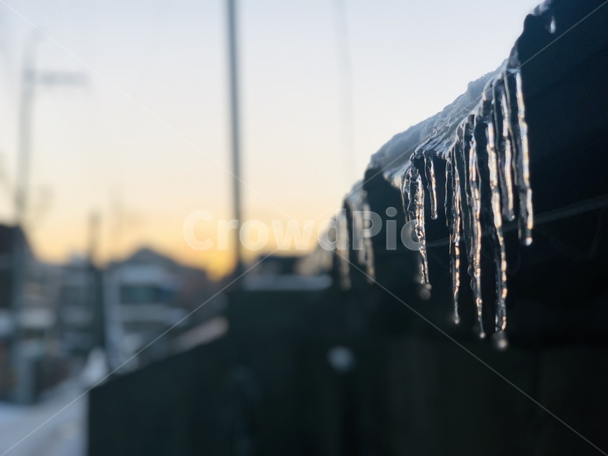 고드름,지붕,처마,겨울,노을,해질녘,얼음,icicle,ice,winter,roof,eaves,sunset,dusk,nightfall,겨울,계절,winter,season