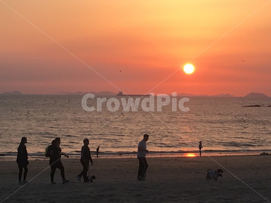 노을,바다,감성,가족,여행,감성사진,sunset,sea,familiy,travel,landscape,가족,패밀리,family