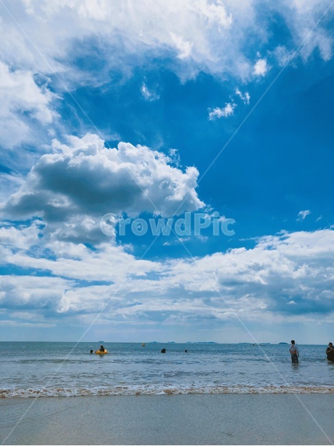 바다,하늘,구름,해변,파도,자연,풍경,nature,landscape,해변,바다,beach,sea,사람들,대중,군중,other people,crowd,azure sky,푸른 하늘,sky,outdoors,옥외