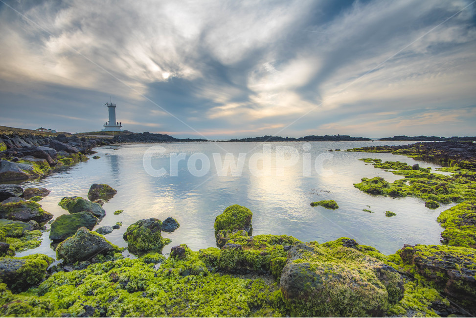 해변,바다,구름,일몰,반영,이끼,길,동그라미,푸른,푸르름,자연,풍경,nature,landscape,한국자연풍경,한국자연경관,korea nature landscape,해변,바다,beach,sea,등대,lighthouse,제주도,jeju,jeju island,plant,식물,algae,조류