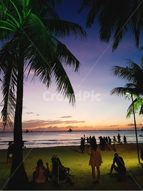보라카이,바다,해질녘,노을,해변,해변,바다,beach,sea