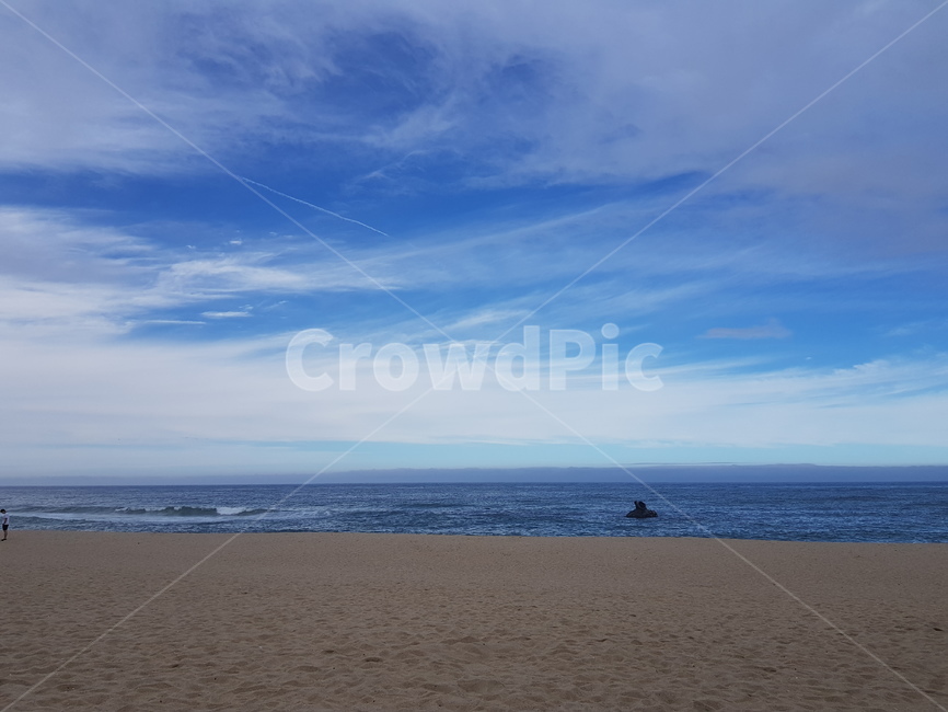 해변,강문해수욕장,새털구름,강릉,beach