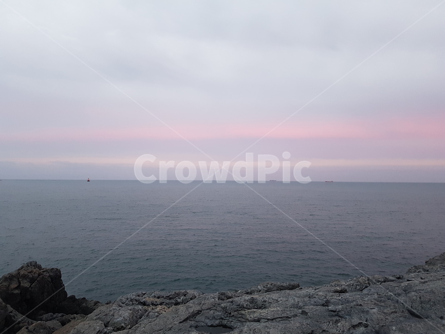 부산,해운대,바다,노을,하늘,힐링,자연,풍경,nature,landscape,색깔,색상,색채,색감,color sense,color sensitivity,feeling of color,promontory,곶,outdoors,옥외,building,건물,architecture,건축물