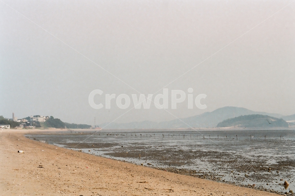 하늘,바다,풍경,서해,필름,필름카메라,nature,자연,film