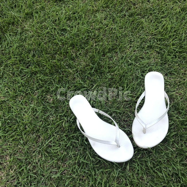 공원,잔디,잔디밭,초록초록,샌들,슬리퍼,쪼리,산책,휴식,신발