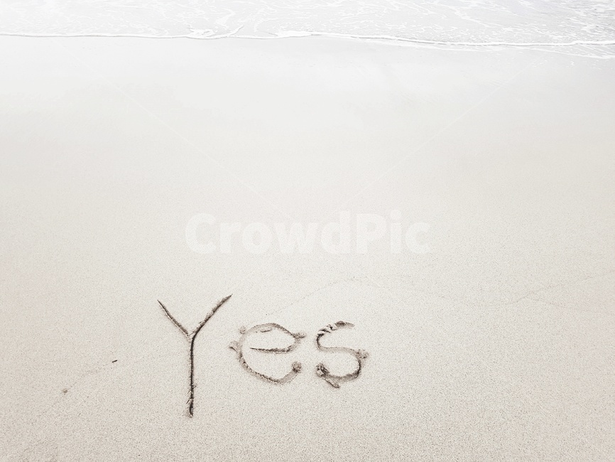 해변낙서,yes,no,바닷가낙서,대답,답변,모래글씨,해변글씨,해변,바다,beach,sea,감정표현,기분,feeling,emotion
