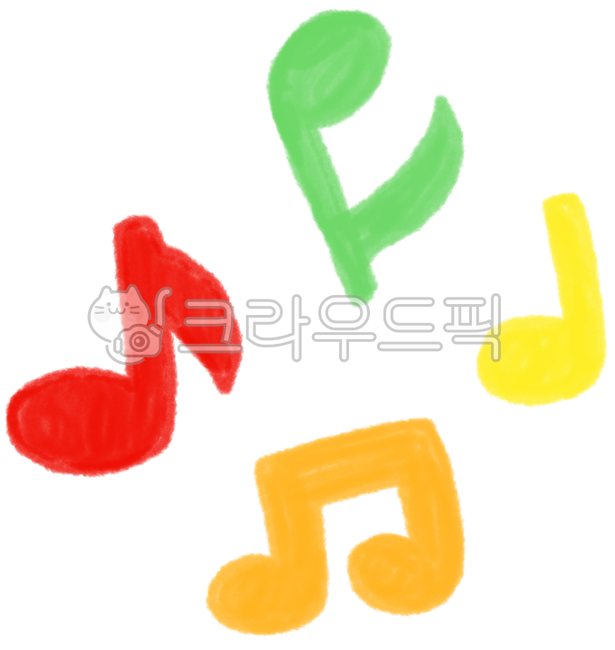 음표, 음표그림, 음표일러스트, 음표드로잉, 음악, 사진,이미지,일러스트,캘리그라피 - 작은달작가