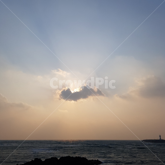 일몰,해질녁,해질무렵,등대,바다,제주도,자연,풍경,nature,landscape,flare,플레어,light,빛,sunlight,햇빛,outdoors,옥외