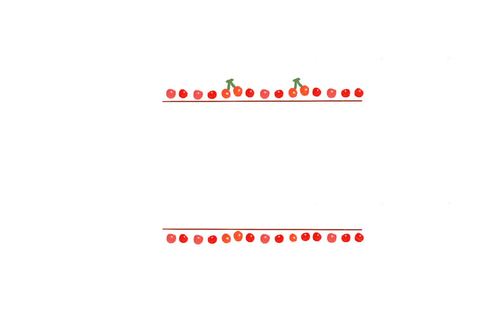 제목,title,손그림,액자,체리,과일,누끼,remove background