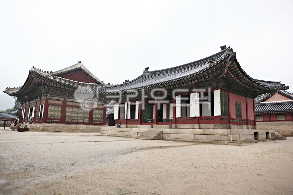 palace,Gyeongbokgung,Hanok,sight,tiled house,house,building