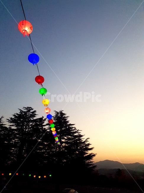 야경,노을,sunset,절,등