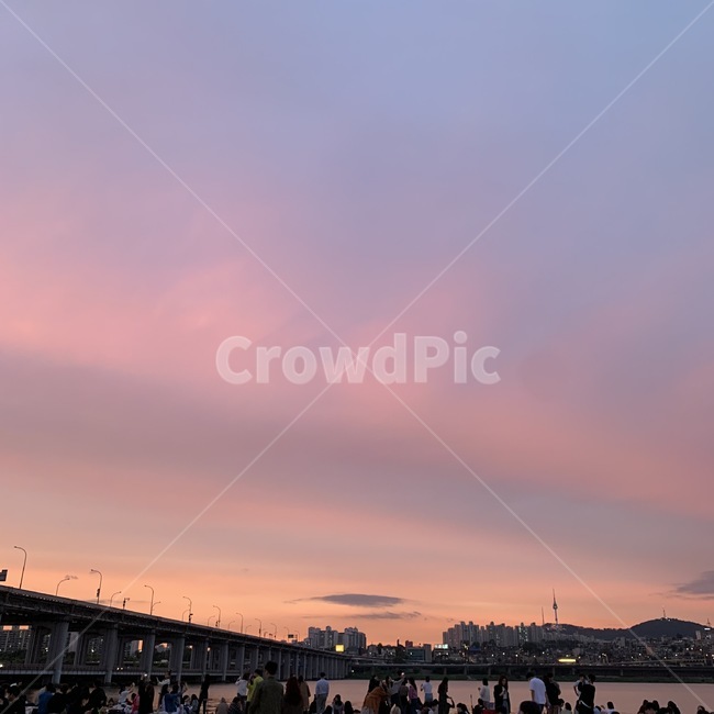 water,물,sky,하늘,sunset,노을,한강,예쁜노을,magichour,seoul,서울