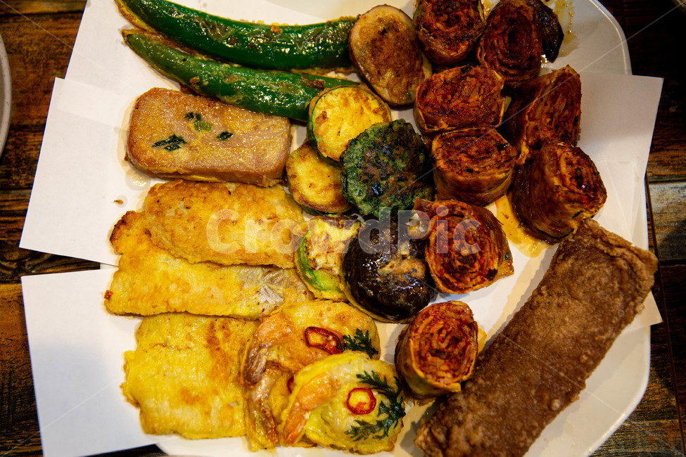 한국전통의전,생선전,고추전,버섯전,고기전,메멜전,햄전,koreantraditionalpancake,gongdeoktraditionalmarket,koreanfood,porksoup