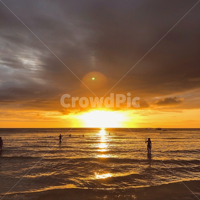 보라카이,바다,해변,노을,감성,파도,태양,beach,sun,sea,ocean,wave,sunset