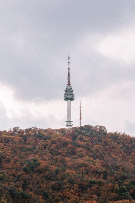가을,서울,단풍,남산타워,하늘,구름,자연,풍경,한국,seoul,korea,autumn,가을,계절,fall,autumn,season,랜드마크,landmark,tourist attraction,한국랜드마크,한국관광지,한국명소,korea landmark,korea tourist attraction,spire,첨탑,steeple,뾰족한 탑,tower,탑,architecture,건축물,building,건물
