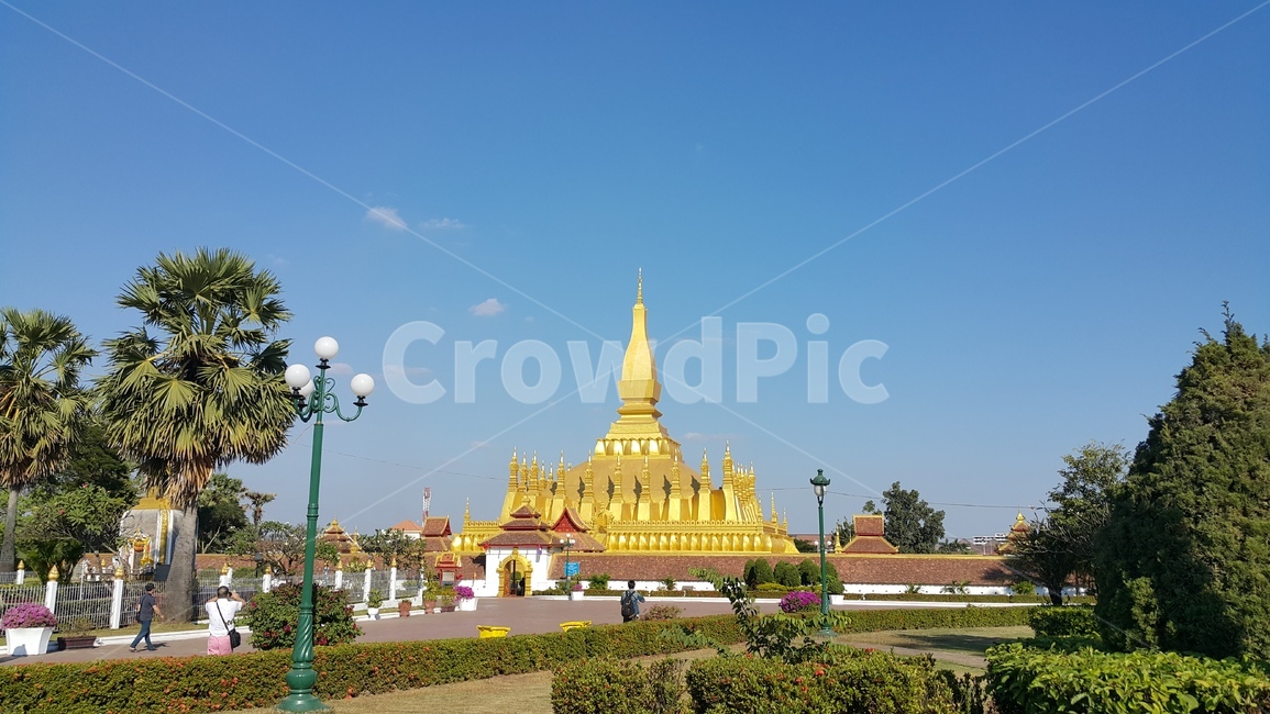 라오스,비앤티앤,왓탓루왕사원,라오스사원,라오스관광지
