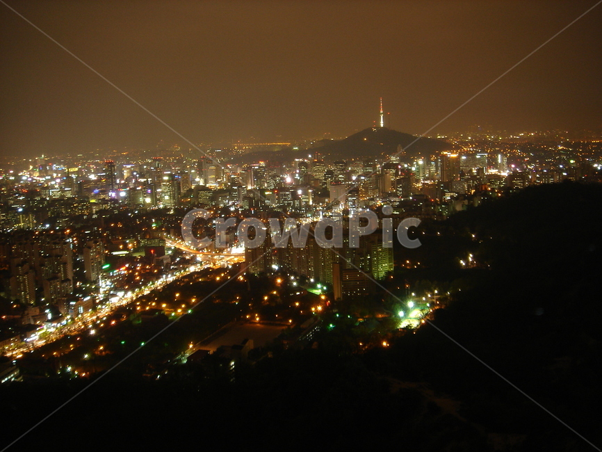 야경,도시,도심,남산,독립문,불빛,조명