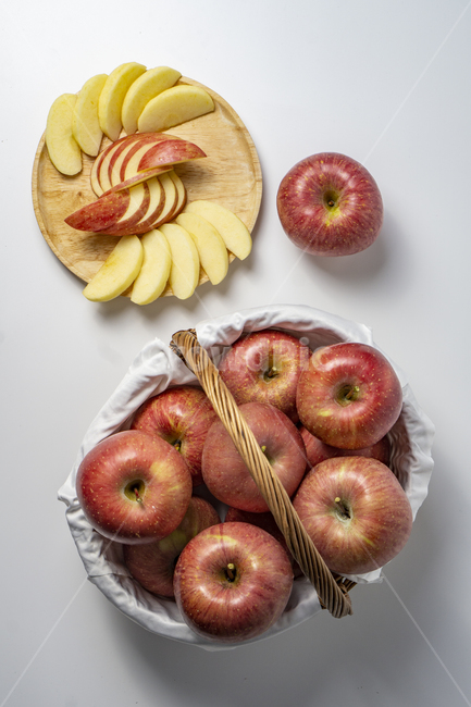 사과,바구니,과일,열매,탑뷰,누끼,식물,plant,음식,food,피크닉,과일,열매,fruit