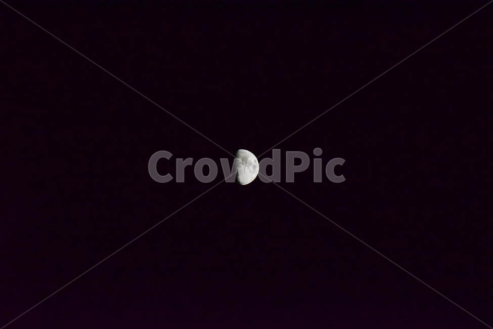 달,반달,야경,자연,moon