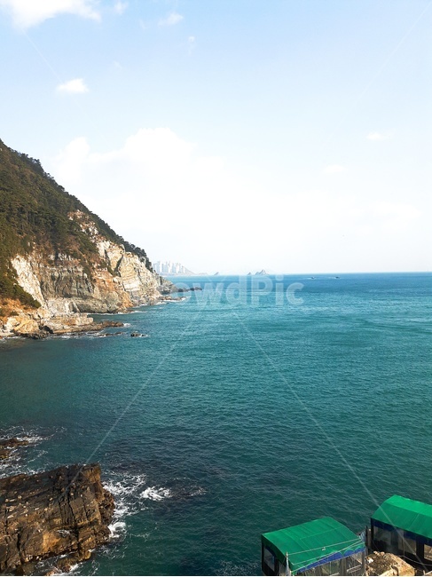 한국,부산,태종대,풍경,바다,푸른빛,절벽