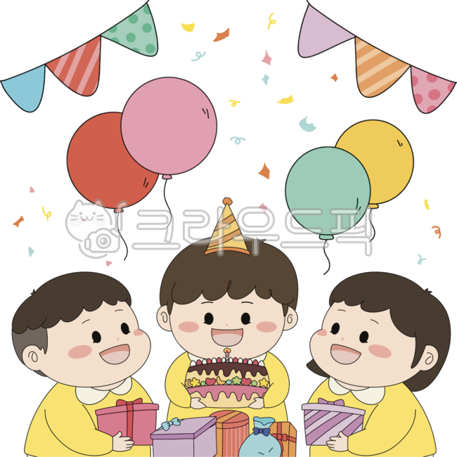 어린이집,어린이들,유치원,유치원생,아이콘,생일,생일축하,풍선,가랜더