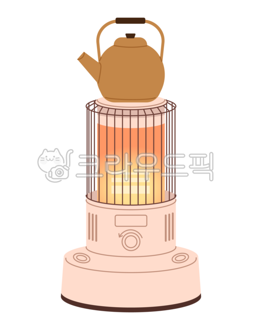 일러스트,난로,석유난로,등유난로,히터,석유,등유,주전자,난방기구,따뜻한,겨울,가정용,캠핑,용품,난방,png