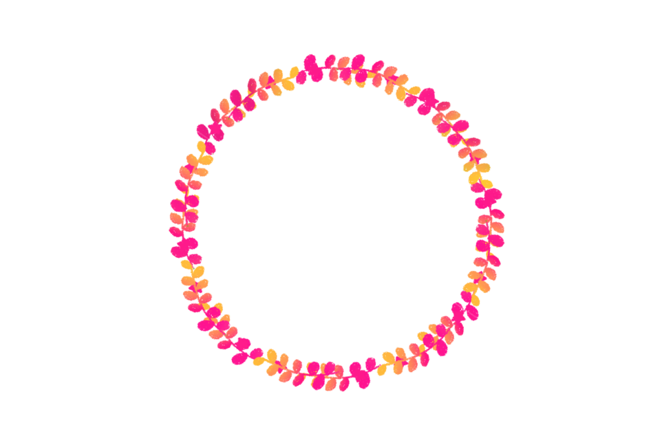 원,프레임,손그림,리스,풀,스템프,plant,누끼,remove background