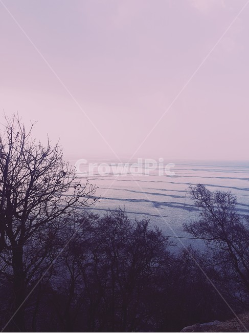 배경,바다,산,경치,안개,저녁무렵,자연,풍경,nature,landscape