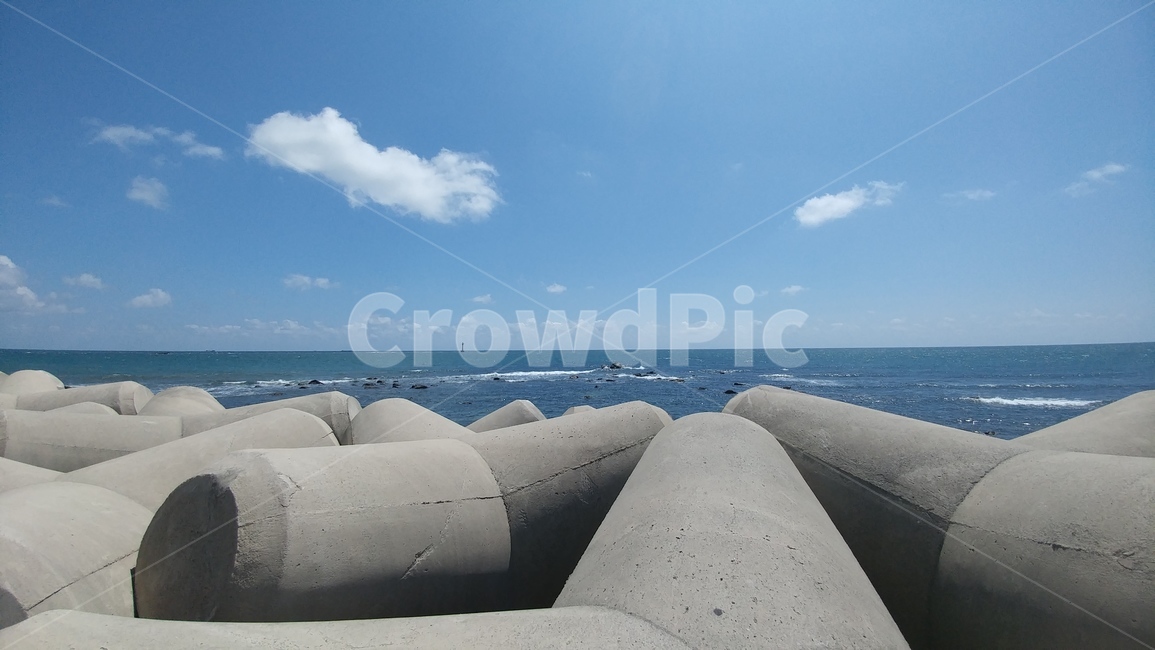 하늘,바다,방파제,구름,조각구름,sky,sea,cloud,푸른,blue,seawall,breakwater,자연,풍경,nature,landscape
