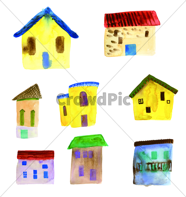 손그림,물감그림,건물,building,structure,watercolor,handdrawing,집,house,home