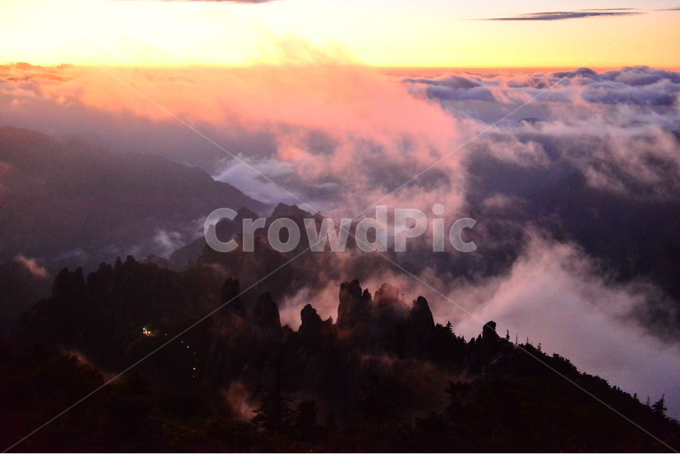 자연,산,구름,일몰,설악산,자연,풍경,nature,landscape