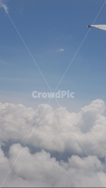 구름,하늘,비행기,sky,항공사진,뭉게구름,blue,하늘위,cloud