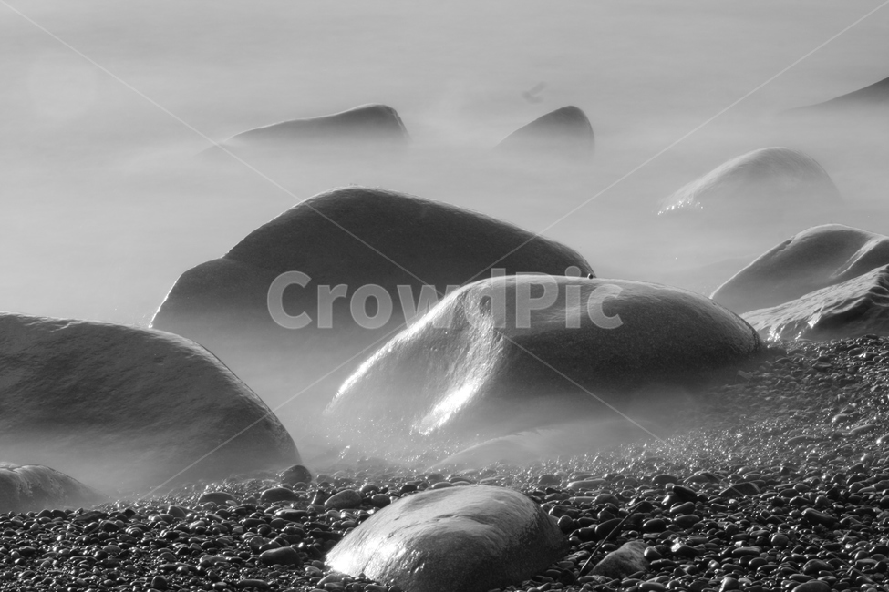 바다,몽돌,해안,자연,장노출,자연,풍경,nature,landscape,흑백,모노톤,monochrome,black and white,outdoors,옥외