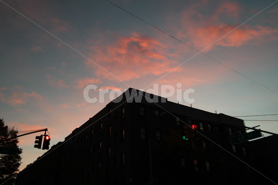 노을,해질녘,하늘,구름,분홍색,신호등,감성사진,sunset,cloud,sky,pink