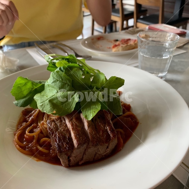 파스타,채끝살,토마토파스타,레스토랑,음식