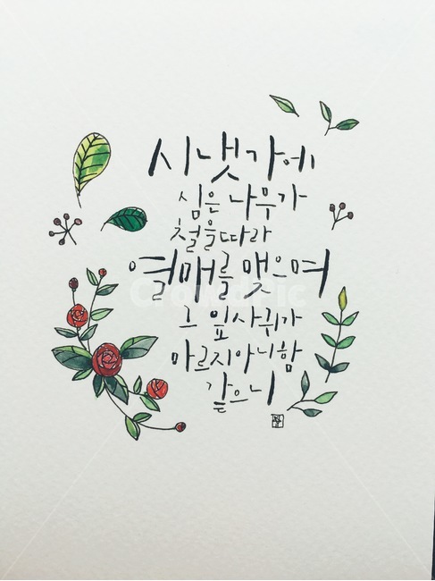 캘리그라피,말씀캘리,손글씨,꽃그림,나뭇잎,간단그림,깨끗,깔끔,캘리그래피,캘리그라피,손글씨,calligraphy