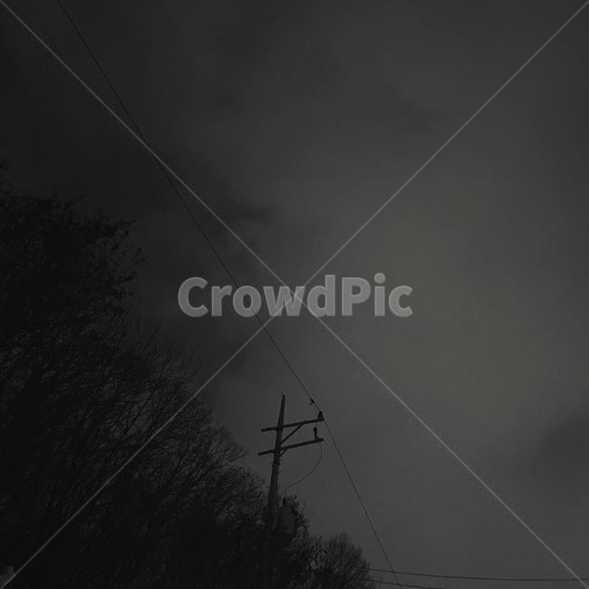 케이블,cable,블랙,black,night,sky