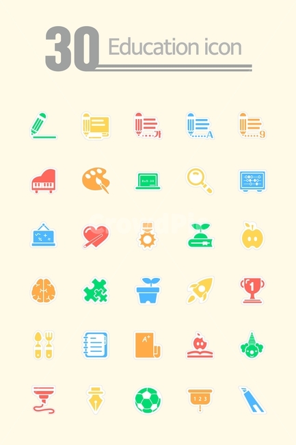 piano,spoon and chopsticks,education,soccer ball,icon,Flat icon,paint,Pictogram,Simple icon