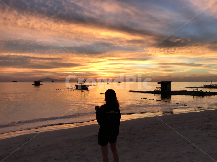 필리핀,바다,섬,필카,sunset,선셋,풍경,석양,색감,island,여자혼자,스냅,스냅사진,감성사진