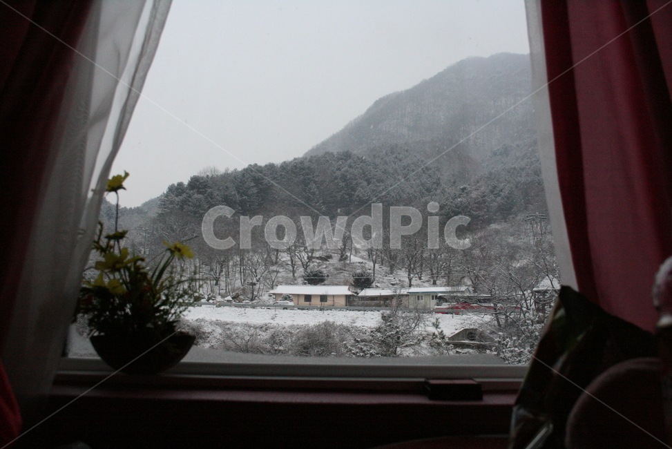 겨울풍경,창밖겨울,실내,내뜻함,눈풍경,시골마을,화이트,겨울,계절,winter,season,자연,풍경,nature,landscape,outdoors,옥외