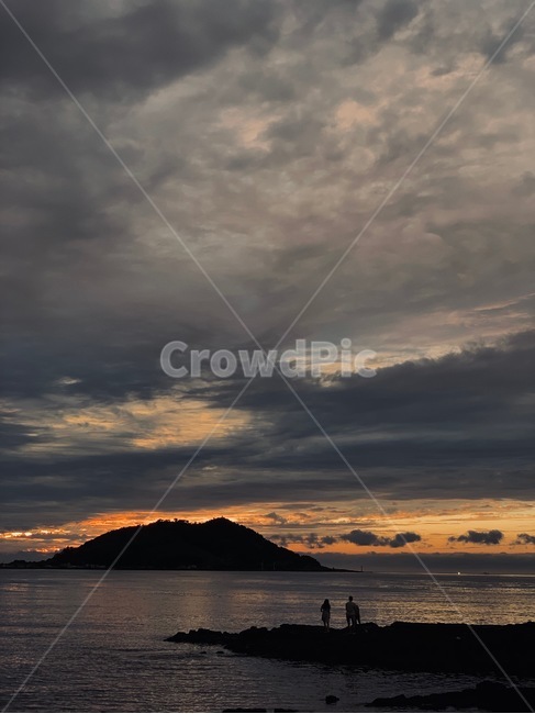 자연,하늘,구름,제주도,실루엣,바다,nature,land,ocean
