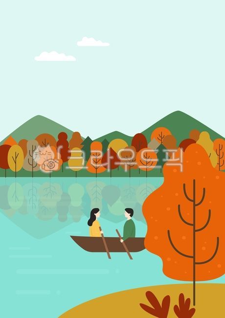 배경,백그라운드,가을,시즌,자연,구름,단풍잎,단풍,단풍나무,나무,사람,인물,남자,여자,즐거운,행복한,공원,야외,연인,호수,나룻배,배,데이트,맑은,산,여행,나들이,autumn,fall,people,person,human,tree,landscape,벡터,일러스트,일러스트레이션,그림,가을,계절,fall,autumn,season,그래픽,일러스트레이션,graphic,illustration