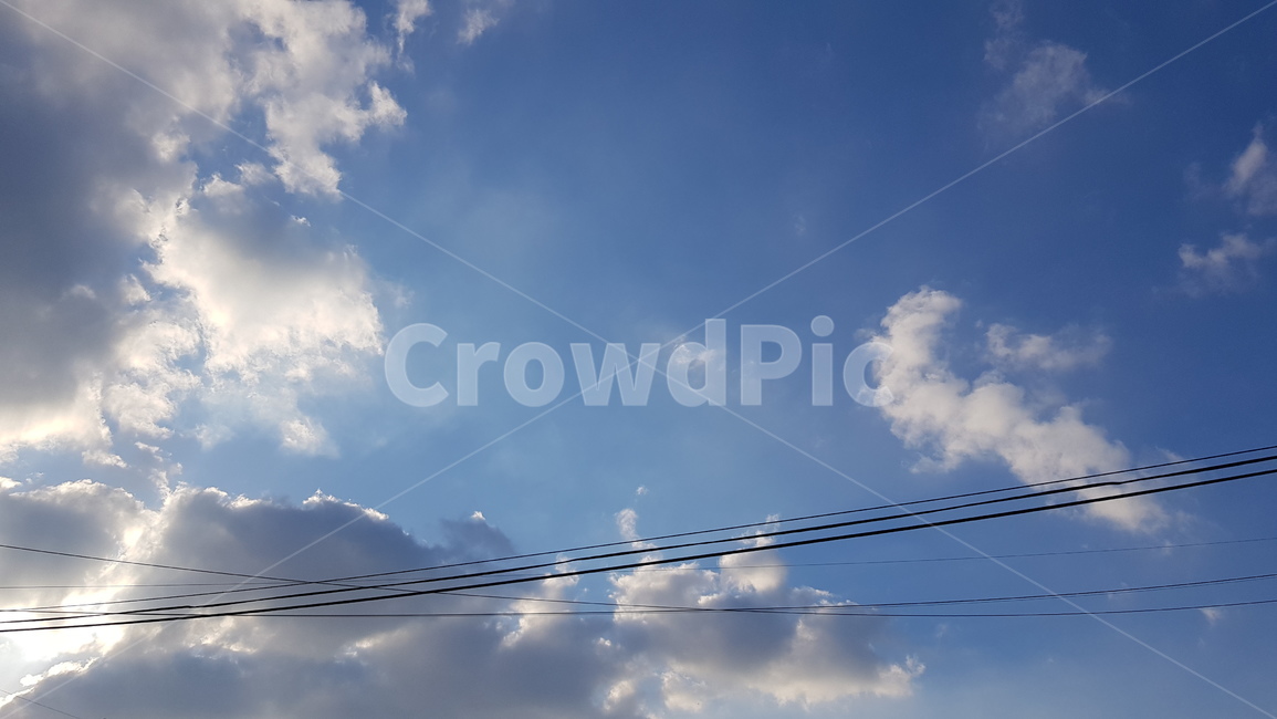 구름,하늘,파란하늘,뭉게구름,하얀구름,cloud,bluesky,cable,케이블