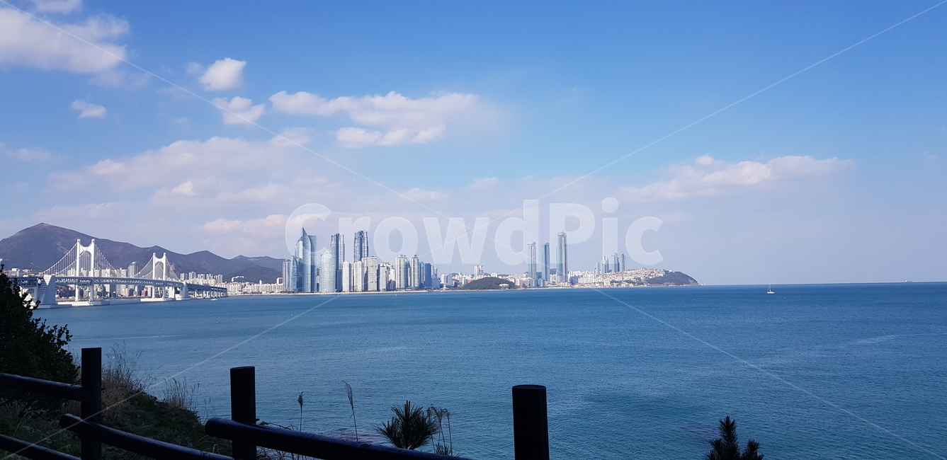 부산,바다,하늘,구름,풍경,도시,수중도시