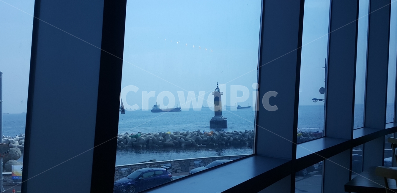바다,등대,배,방파제,window