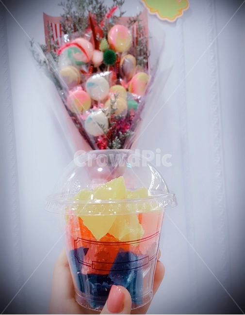 달달,코하쿠토,마카롱다발,디저트,분위기