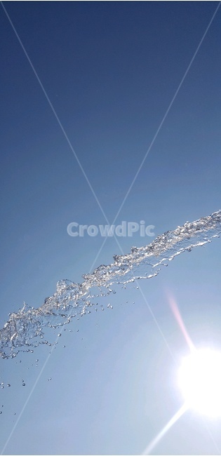 물,물줄기,햇빛,하늘,자연,여름,water