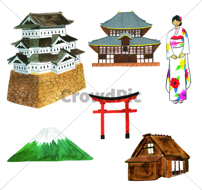 watercolor,손그림,물감그림,그림,건물,building,structure,후지산,mountfuji,traveling,trip,tour,journey,travel,기모노,kimono,여행,sight,관광지,명소,attraction,touristattraction,handdrawing,국가,nation,country,state
