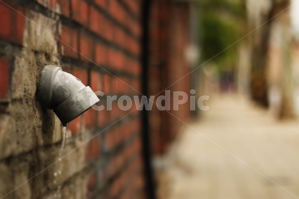 길,물,인도,벽돌,담,울타리,street,brick,wall,fence,water