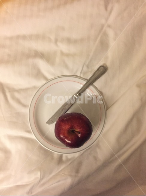 사과,칼,호텔,웰컴프루트,과일